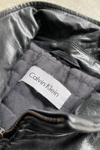 画像をギャラリービューアに読み込む, Y2K EARLY 00&#39;S ZIP LEATHER JACKET / BLACK [SIZE: M USED]
