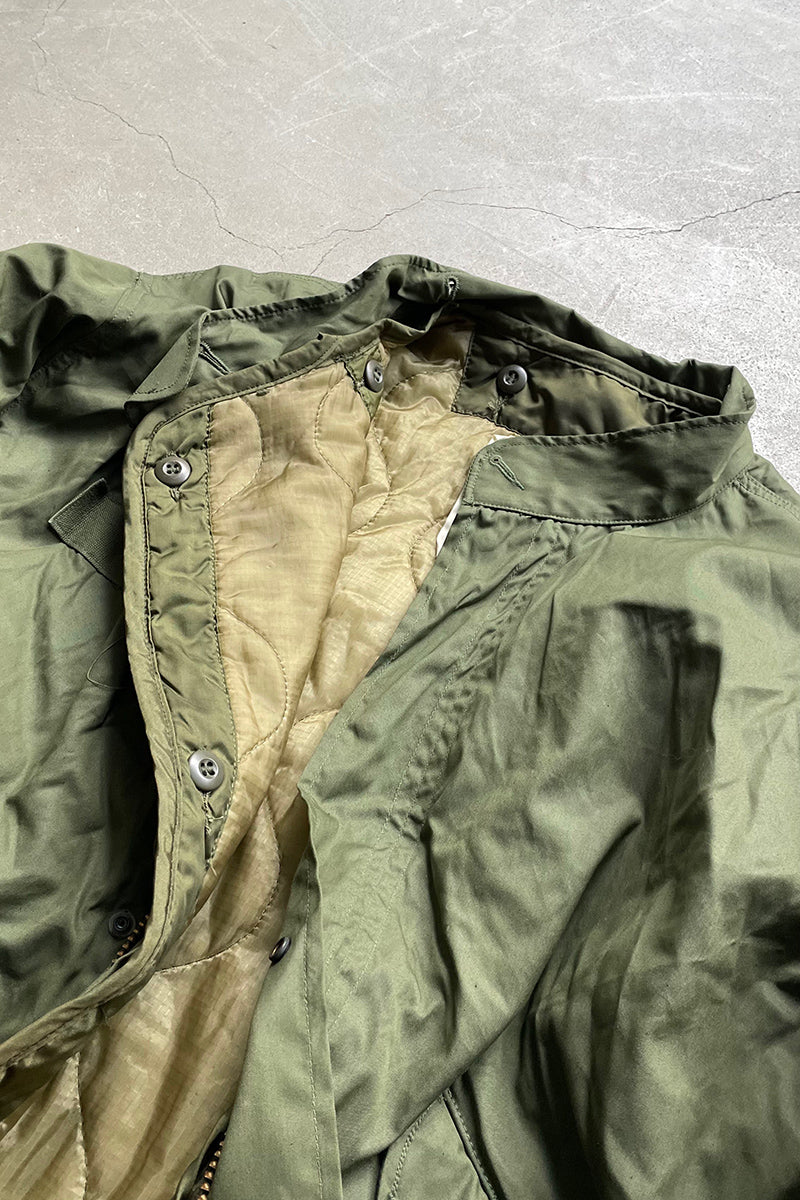 70s & 74s M-65 FISHTAIL COLD WEATHER FISHTAIL PARKA W/QUILTING LINER / OLIVE [SIZE: M USED]