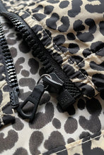 画像をギャラリービューアに読み込む, MADE IN ROMANIA LEOPARD ZIP NYLON JACKET / BEIGE [SIZE: M USED]
