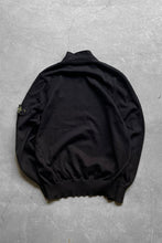 画像をギャラリービューアに読み込む, MADE IN CROATIA HALF ZIP COTTON KNIT SWEATER / BLACK [SIZE: M USED]
