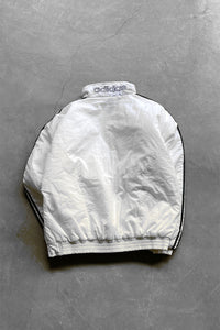 90'S HALF-ZIP NYLON PUFF JACKET / WHITE [SIZE: M USED]