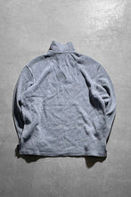 画像をギャラリービューアに読み込む, 90&#39;S EXCLUSIVE OF DECORATION HALF-ZIP KNIT SWEATER  / GRAY [SIZE: L USED]
