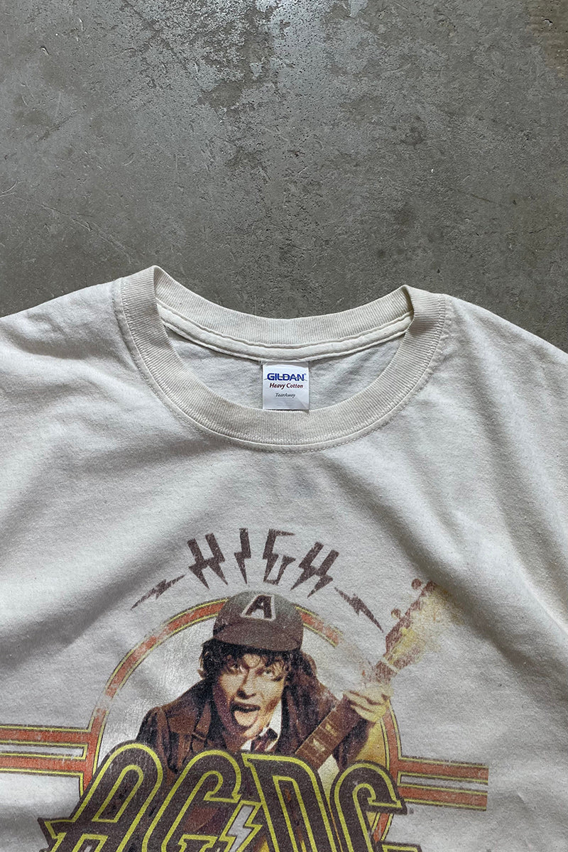 Y2K EARLY 00'S ACDC VOLTAGE BAND T-SHIRT / WHITE [SIZE: L USED]