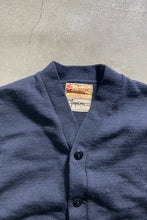 画像をギャラリービューアに読み込む, MADE IN USA 50-60&#39;S UCLA LETTERED CARDIGAN / NAVY [SIZE: M USED]
