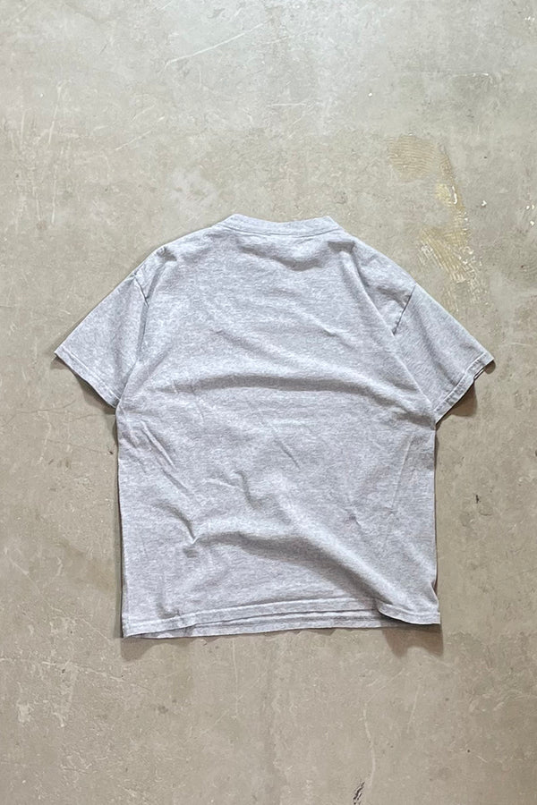 Y2K EARLY 00'S WHY DO IT? T-SHIRT / GREY [SIZE: M USED]