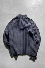 画像をギャラリービューアに読み込む, Y2K EARLY 00&#39;S HALF-ZIP KNIT SWEATER  / GRAY [SIZE: M USED]
