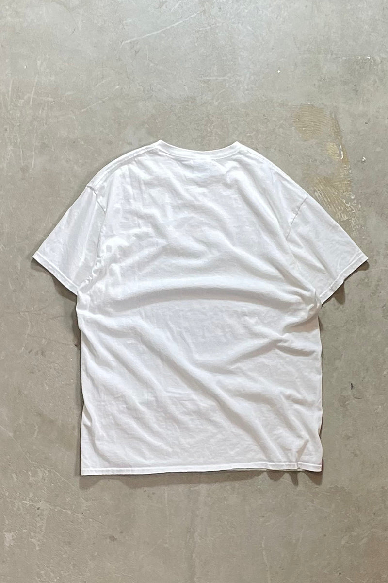 Y2K EARLY 00'S MEATBALL MESSAGE T-SHIRT / WHITE [SIZE: L USED]