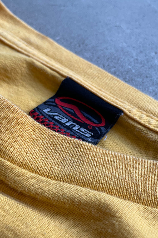 MADE IN MEXICO Y2K EARLY 00'S L/S PRINT T-SHIRT / YELLOW [SIZE: L USED]