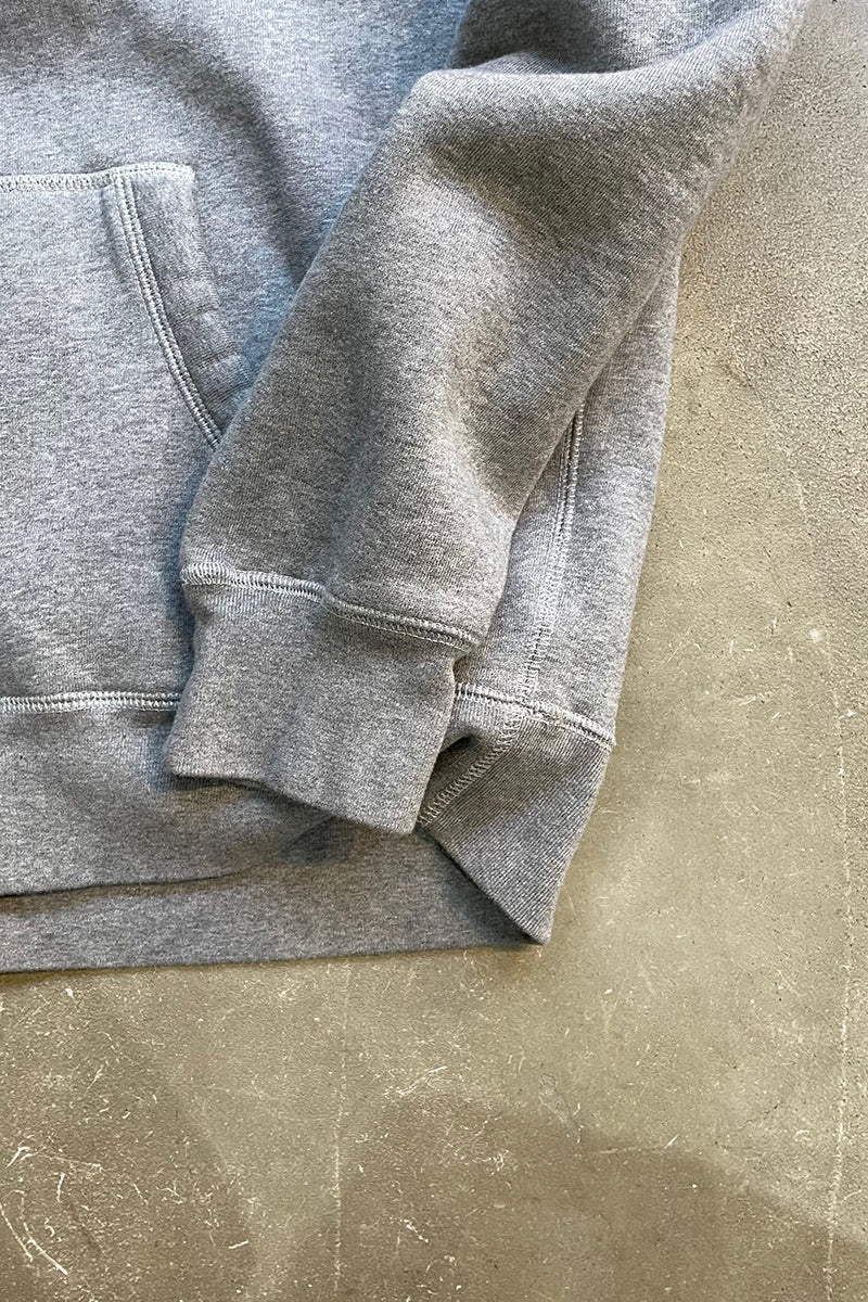 MADE IN PORTUGAL ONE POINT LOGO SWEAT HOODIE / GRAY [SIZE: L USED]