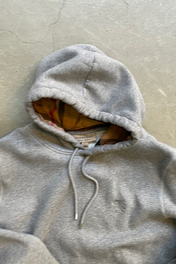 MADE IN PORTUGAL ONE POINT LOGO SWEAT HOODIE / GRAY [SIZE: L USED]
