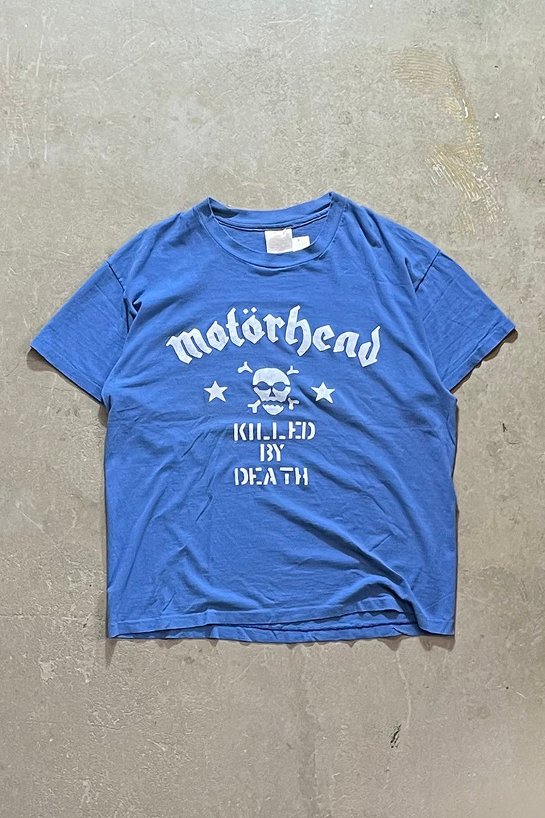 90'S MOTORHEAD BAND T-SHIRT / BLUE [SIZE: M USED]