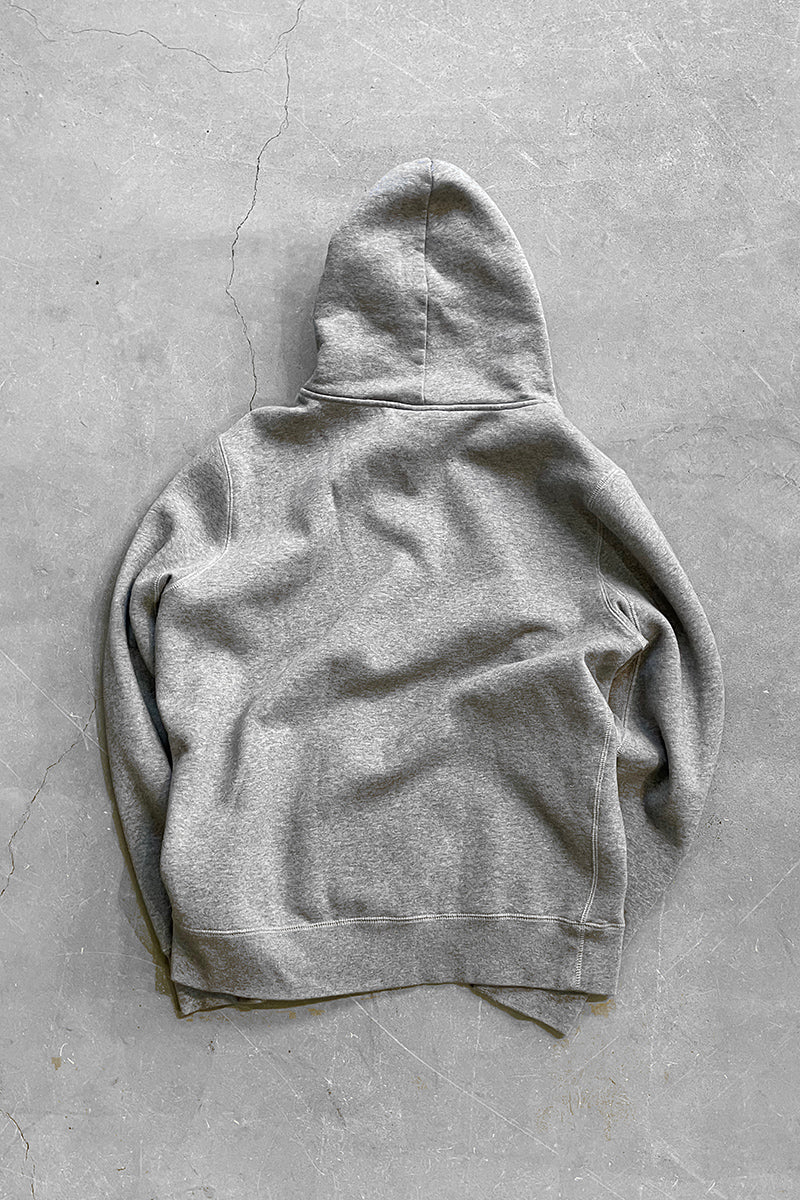 MADE IN PORTUGAL ONE POINT LOGO SWEAT HOODIE / GRAY [SIZE: L USED]