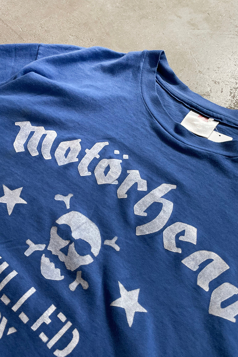 90'S MOTÖRHEAD BAND T-SHIRT / BLUE [SIZE: M USED]