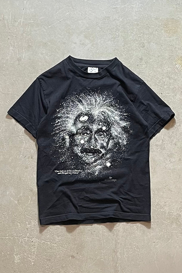 MADE IN USA 93'S EINSTEIN T-SHIRT / BLACK [SIZE: S USED]