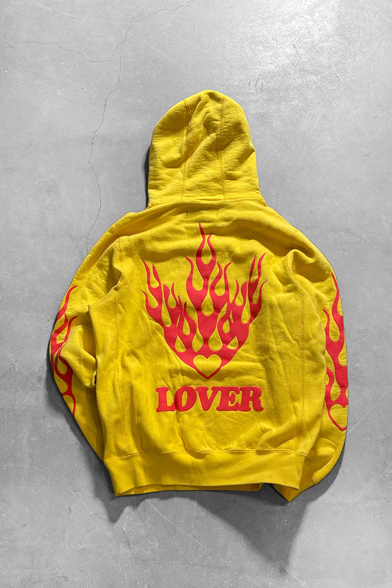MADE IN CANADA LOVER SWEAT HOODIE / YELLOW [SIZE: M USED]