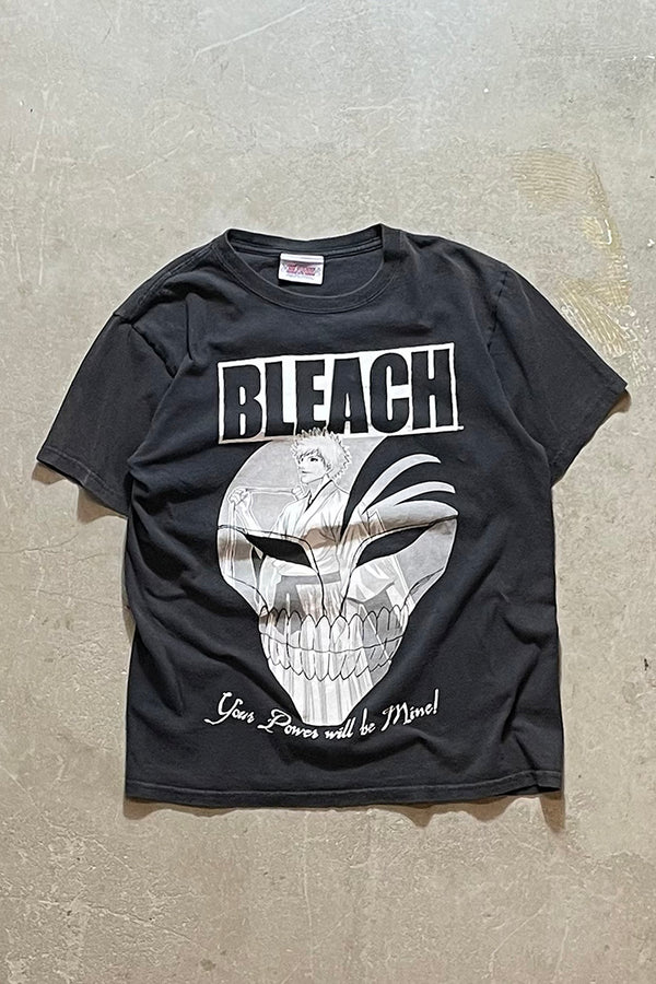 Y2K BLEACH ANIME T-SHIRT / BLACK [SIZE: M equivalent, USED]
