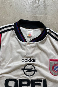 90'S BAYERN FOOTBALL GAME SHIRT / WHITE [SIZE: 2XL USED]