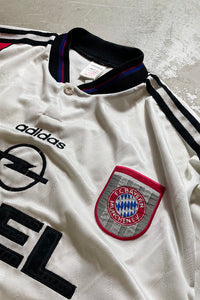 90'S BAYERN FOOTBALL GAME SHIRT / WHITE [SIZE: 2XL USED]