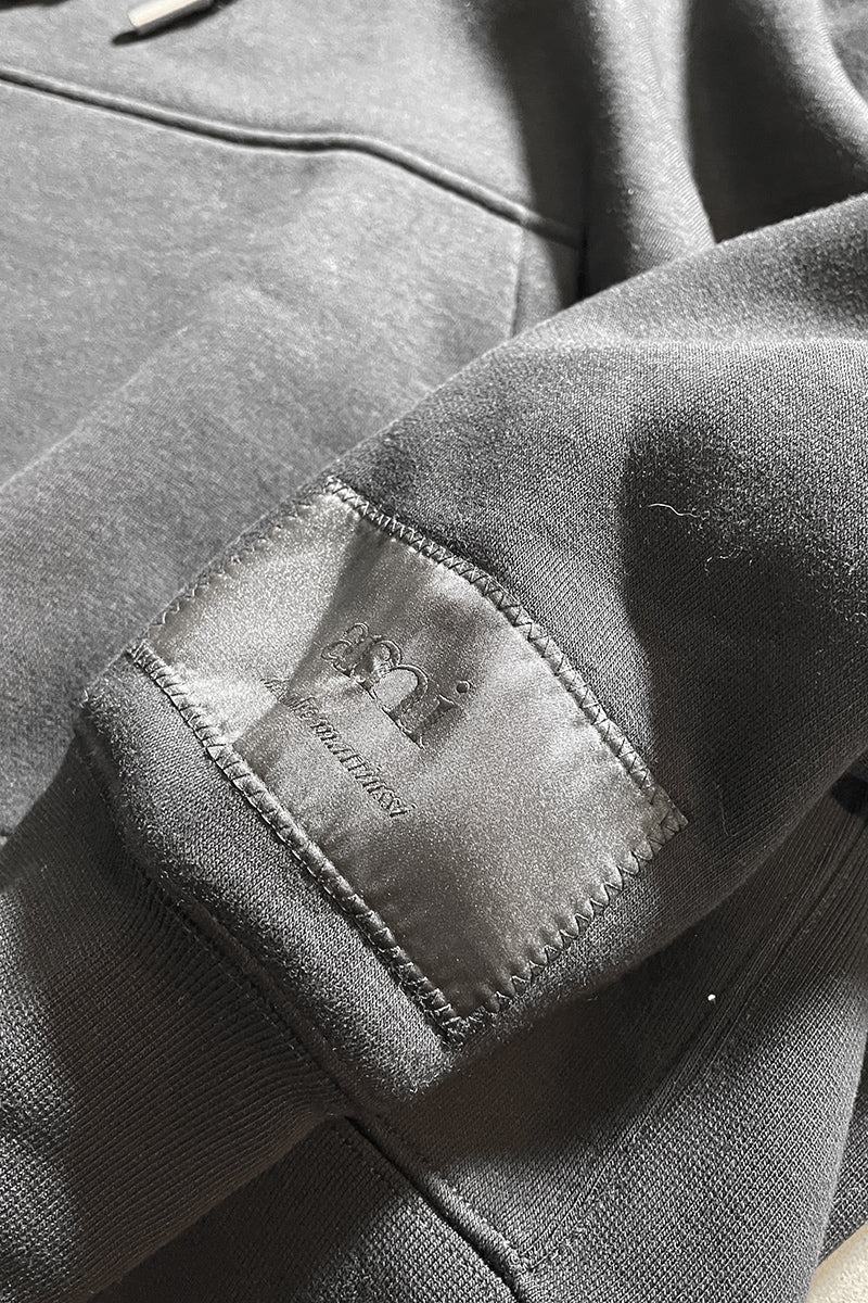 MADE IN PORTUGAL LOOSE FIT SWEAT HOODIE / BLACK [SIZE: S NEW OLD STOCK/DEADSTOCK]