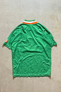 94-95'S ASSOCIATIN OF IRELAND FOOTBALL GAME SHIRT / GREEN [SIZE: M USED]