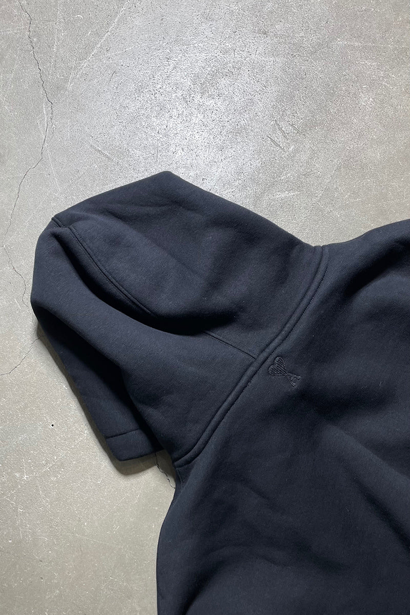 MADE IN PORTUGAL LOOSE FIT SWEAT HOODIE / BLACK [SIZE: S NEW OLD STOCK/DEADSTOCK]