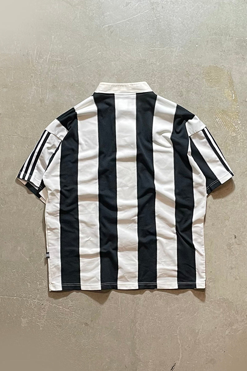 95-97'S NEW CASTLE FOOTBALL GAME SHIRT / STRIPE [SIZE: XL USED]