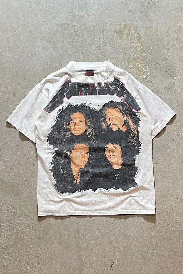 MADE IN USA 91'S METALLICA WHEREVER I MAY ROAM BAND T-SHIRT / WHITE [SIZE: L USED]