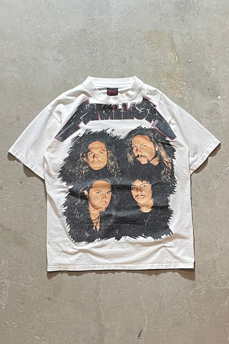 MADE IN USA 91'S METALLICA WHEREVER I MAY ROAM BAND T-SHIRT / WHITE [SIZE: L USED]