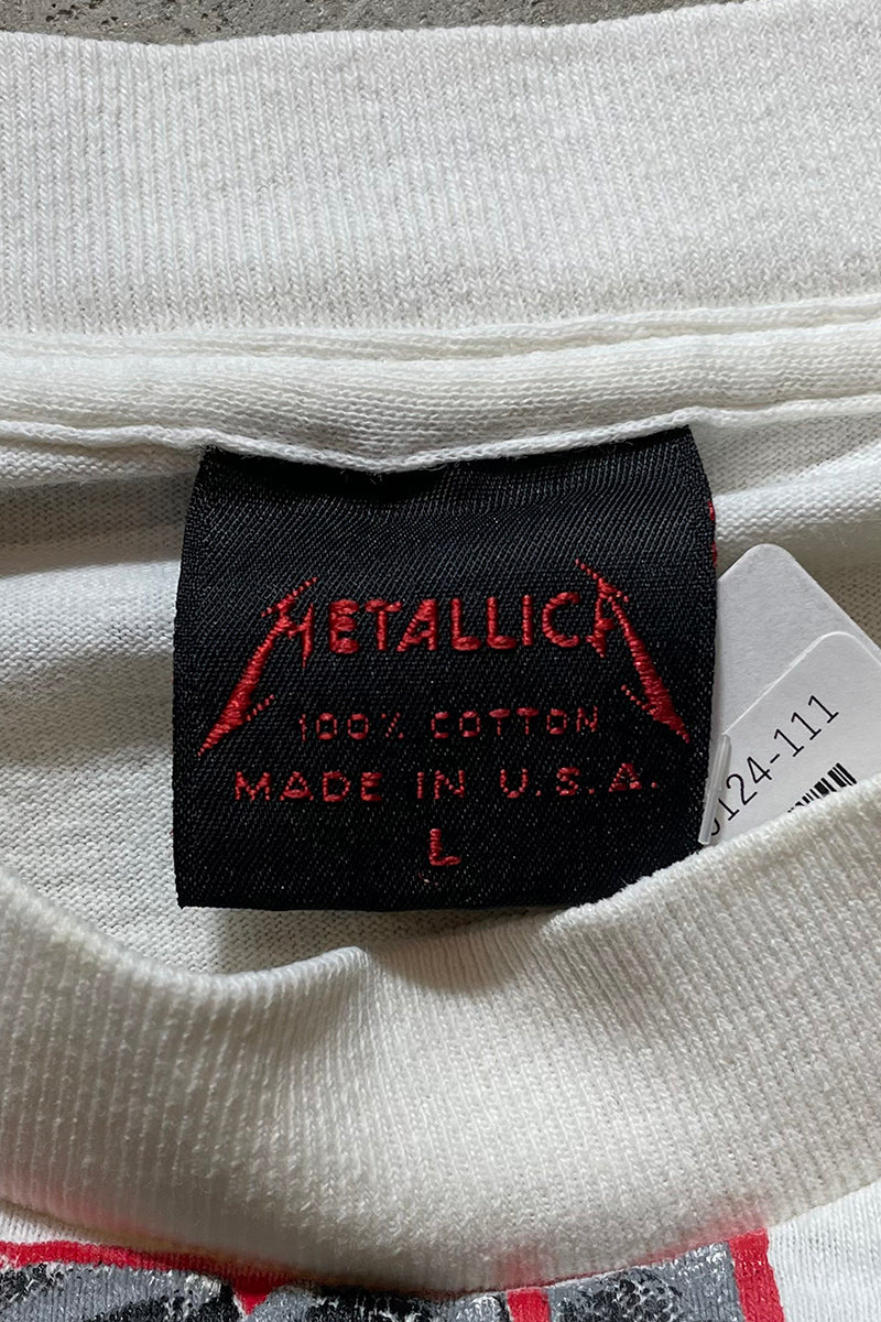 MADE IN USA 91'S METALLICA WHEREVER I MAY ROAM BAND T-SHIRT / WHITE [SIZE: L USED]
