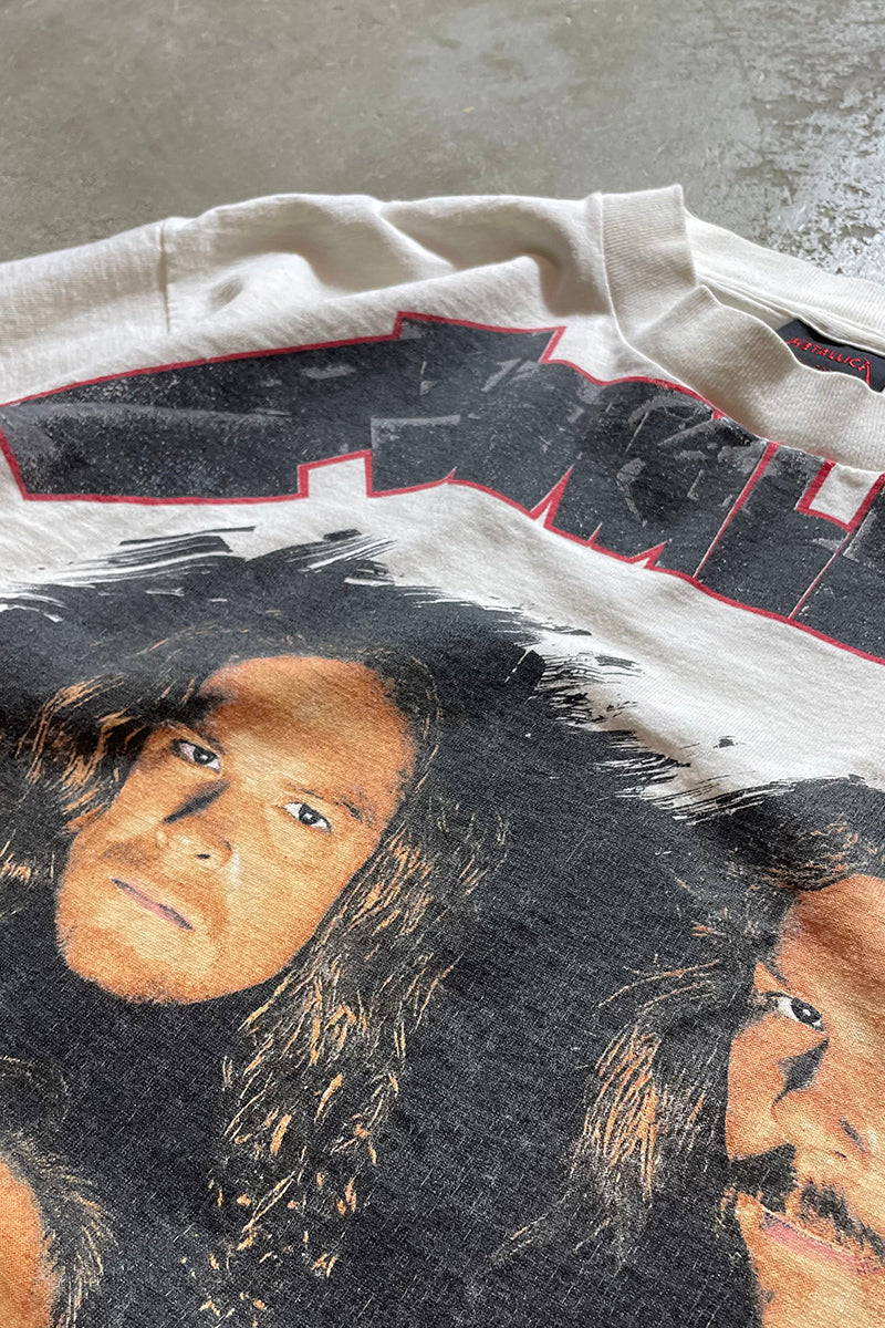 MADE IN USA 91'S METALLICA WHEREVER I MAY ROAM BAND T-SHIRT / WHITE [SIZE: L USED]