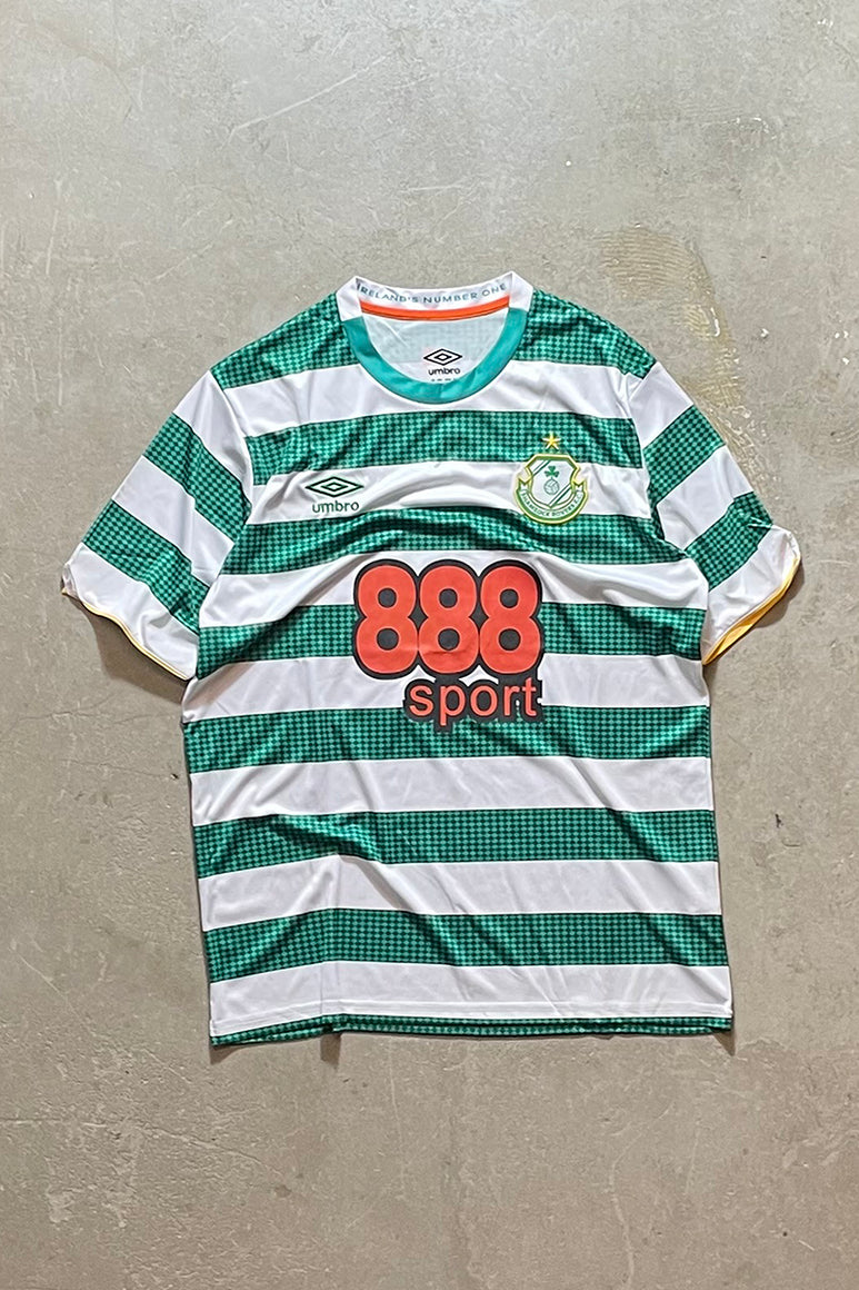 SHAMROCK ROVERS FOOTBALL GAME SHIRT / BORDER [SIZE: XL USED]