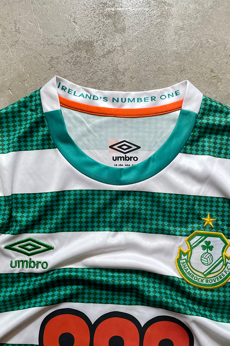 SHAMROCK ROVERS FOOTBALL GAME SHIRT / BORDER [SIZE: XL USED]