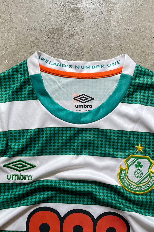 SHAMROCK ROVERS FOOTBALL GAME SHIRT / BORDER [SIZE: XL USED]