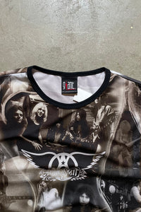 MADE IN USA 90'S AEROSMITH NO-SLEEVE SHIRT / MULTI [SIZE: L USED]