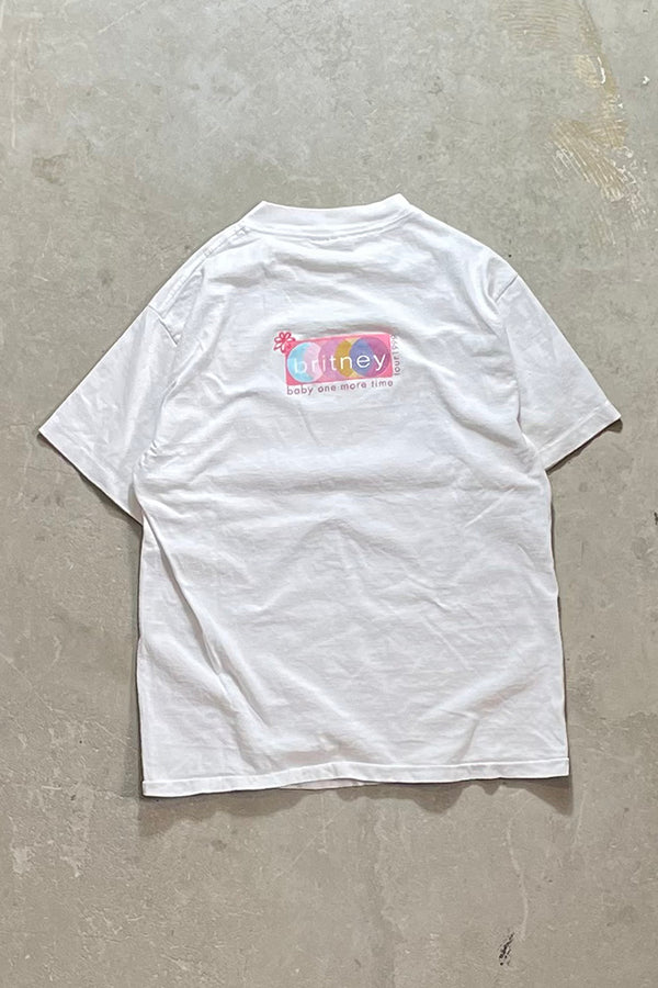 MADE IN USA 90'S BRITNEY SPEARS T-SHIRT / WHITE [SIZE: L USED]