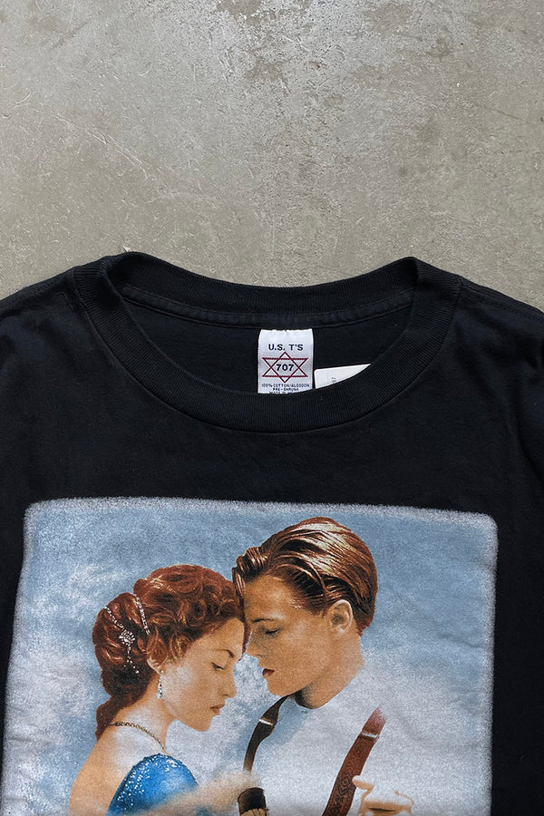 98'S TITANIC MOVIE T-SHIRT / BLACK [SIZE: L USED]