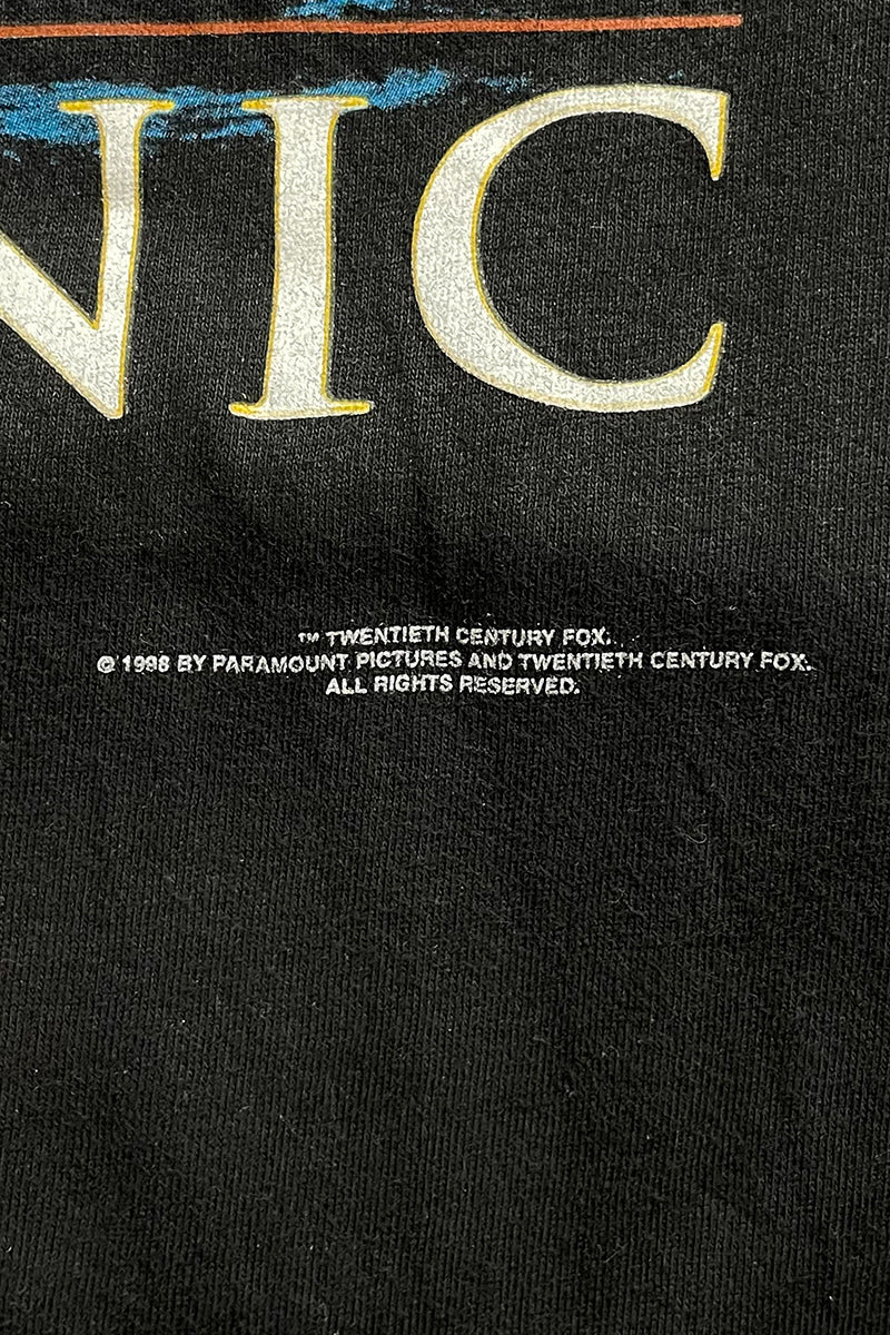 98'S TITANIC MOVIE T-SHIRT / BLACK [SIZE: L USED]