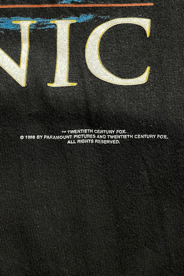 98'S TITANIC MOVIE T-SHIRT / BLACK [SIZE: L USED]