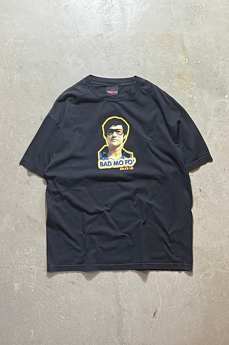 90'S BAD MO FO PRINT T-SHIRT / BLACK [SIZE: XL USED]