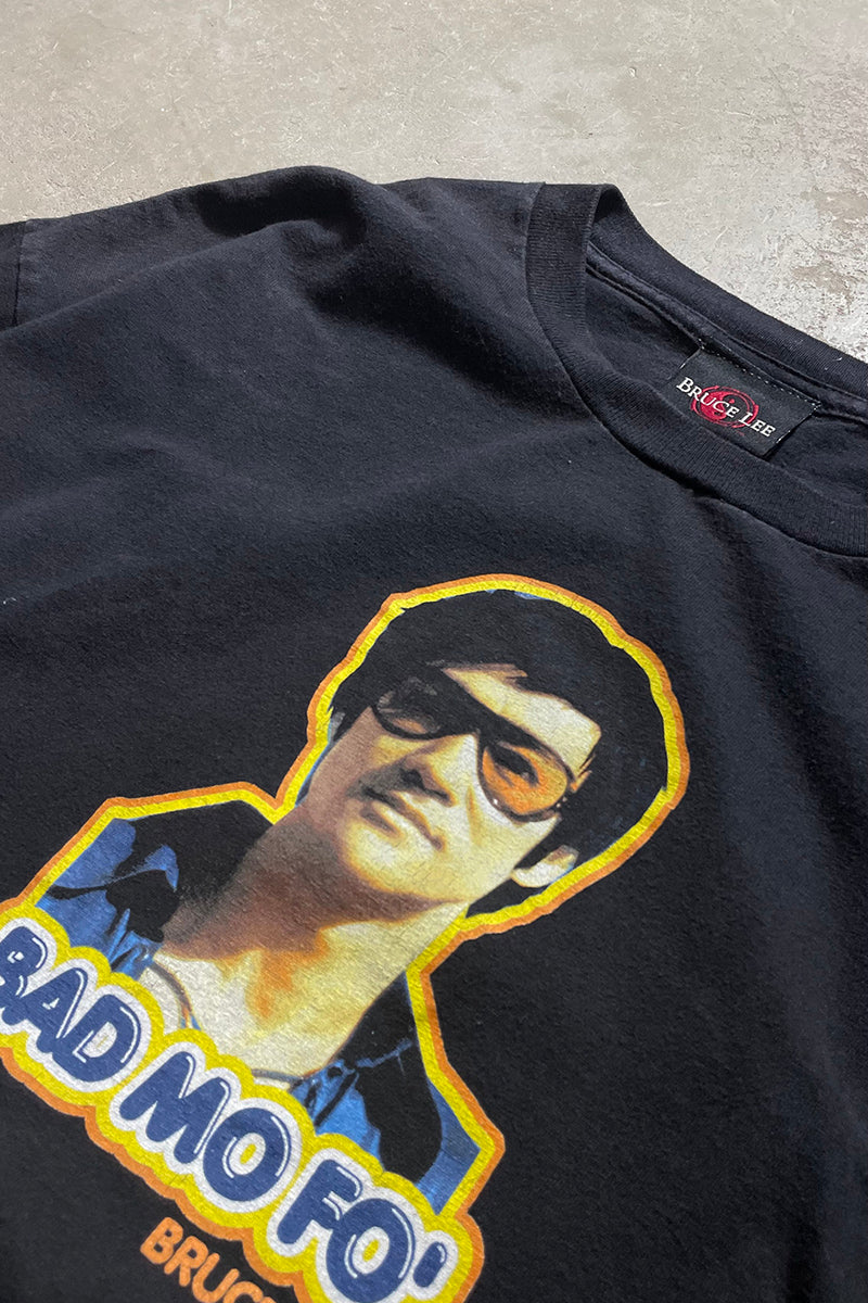 90'S BAD MO FO PRINT T-SHIRT / BLACK [SIZE: XL USED]