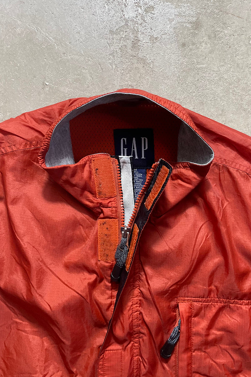 90'S NYLON VEST / ORANGE [SIZE: M USED]