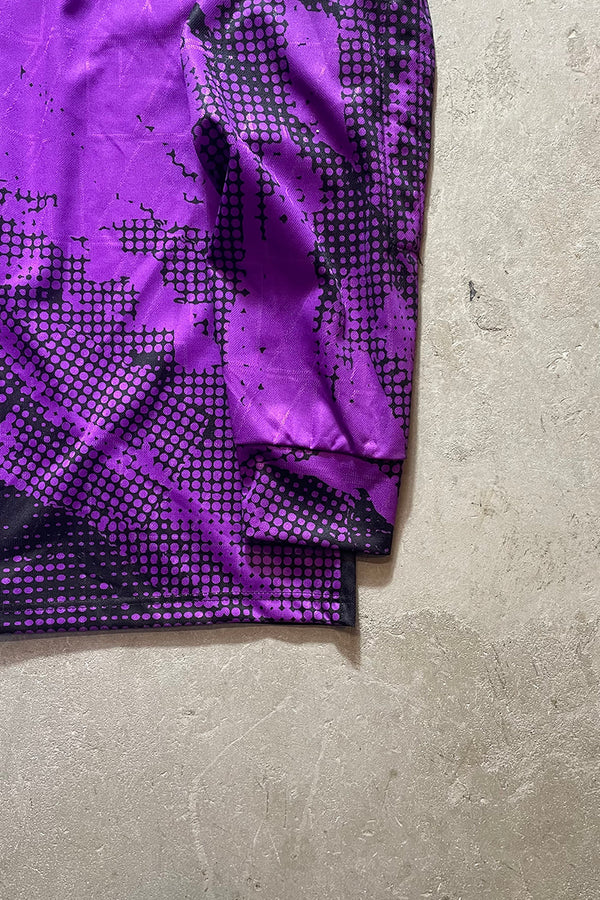 90'S L/S FOOTBALL GAME SHIRT / PURPLE [SIZE: XL USED]