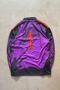 90'S L/S FOOTBALL GAME SHIRT / PURPLE [SIZE: XL USED]