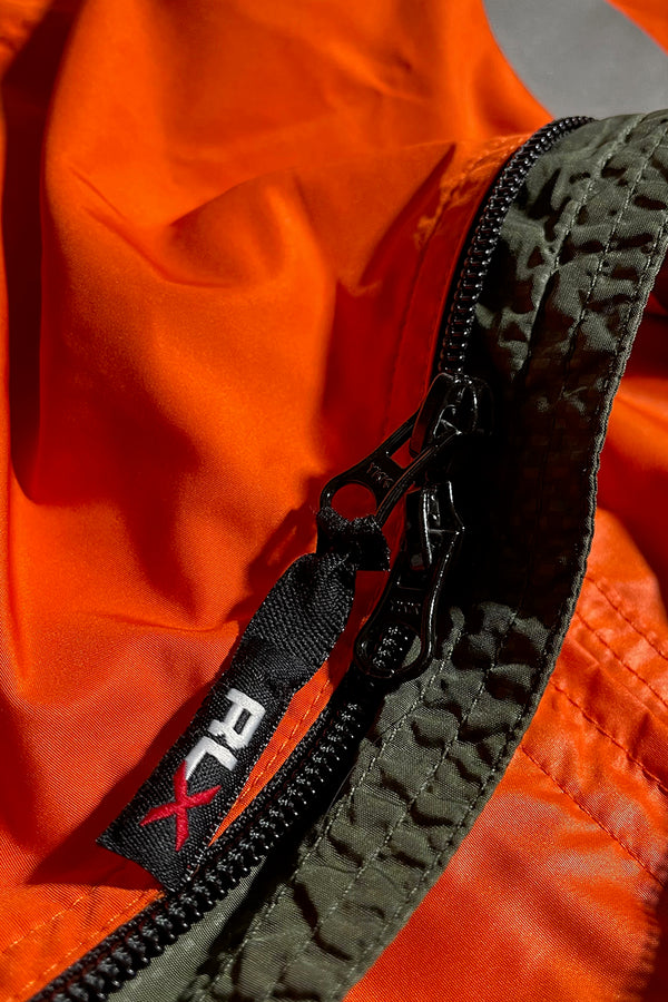 Y2K EARLY 00'S NYLON VEST / ORANGE [SIZE: L USED]