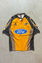 画像をギャラリービューアに読み込む, Y2K EARLY 00&#39;S HURRICANES RUGBY SHIRT / ORANGE [SIZE: S USED]
