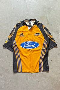 Y2K EARLY 00'S HURRICANES RUGBY SHIRT / ORANGE [SIZE: S USED]