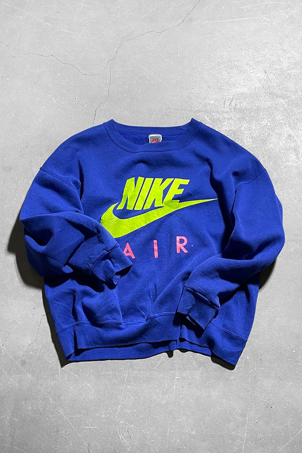 MADE IN USA 90'S LOGO SWEATSHIRT / PURPLE [SIZE: L USED]