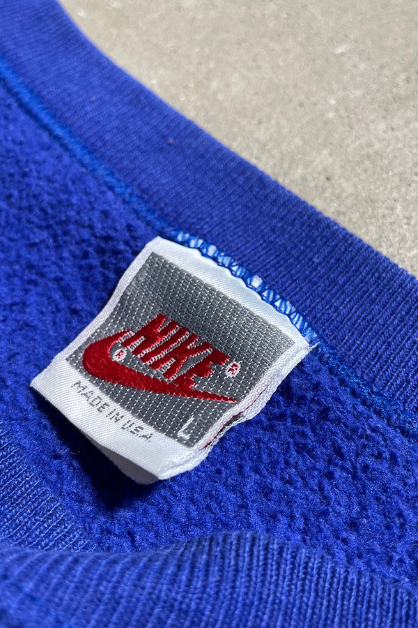 MADE IN USA 90'S LOGO SWEATSHIRT / PURPLE [SIZE: L USED]