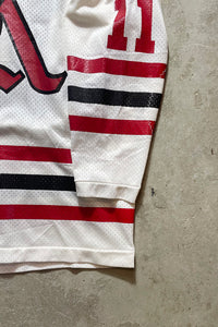 MADE IN USA 80'S HOCKEY GAME SHIRT / MULTI [SIZE: XL USED]