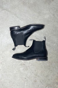 MADE IN AUSTRALIA  LEATHER SIDE-GOA BOOTS / BLACK [SIZE: US9.0(27.0cm相当) USED]